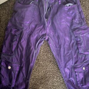 Purple Cargo Pants